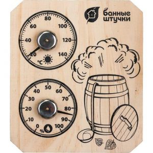 Термогигрометр Пар и жар 15*17 см (Банные штучки)  